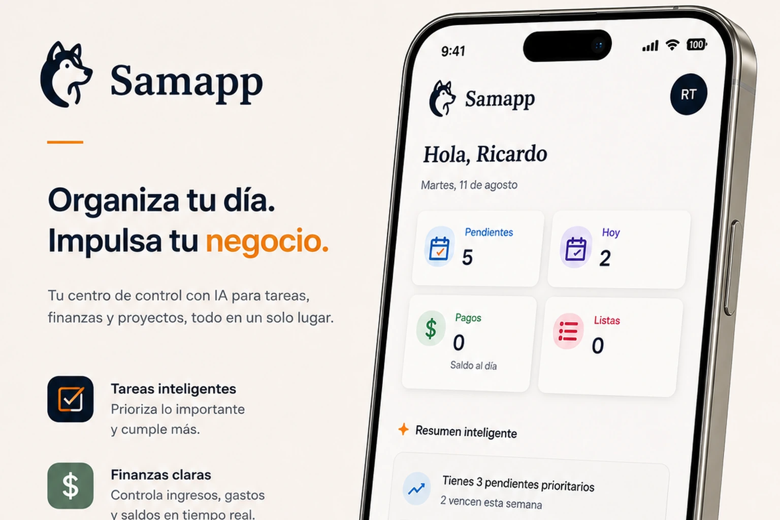 Samapp: software y automatización